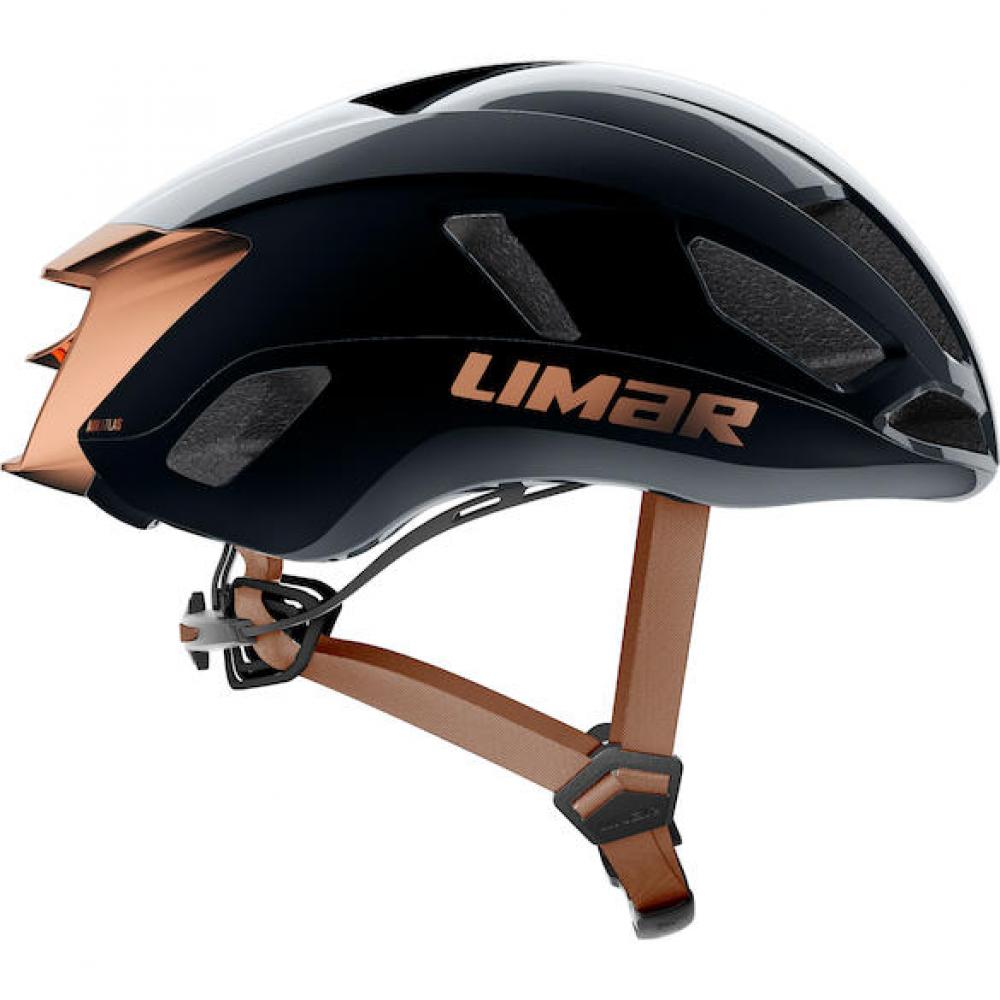 Limar Air Atlas W&B Midnight Black Bronze M Schwarz/Bronze - aero Rennradhelm moderne Ausführung