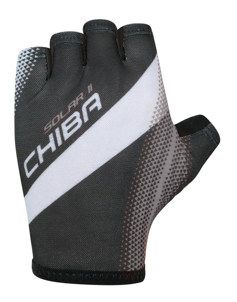 CHIBA Solar II - Radhandschuhe schwarz/schwarz, XXL, atmungsaktiv, leicht