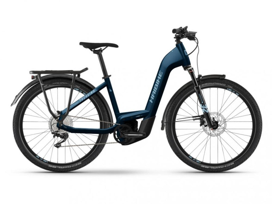 HAIBIKE Trekking 8 Low i750Wh 11-G Deore 22 HB BCXK Gloss Roy Blue Met Silver L