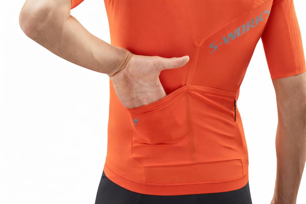 SPECIALIZED S-Works Race-Trikot Herren Fiery Red Größe XL - Aerodynamisches Rennrad-Trikot