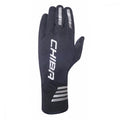 CHIBA Performer Summer - winddichte, atmungsaktive Radhandschuhe mit Touchfunktion, schwarz, Gr. M