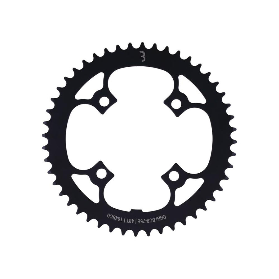 BBB Cycling BBB chainring E-bikeGear steel 48T 104 Schwarz - robustes E-Bike-Kettenblatt für Nabenschaltungen