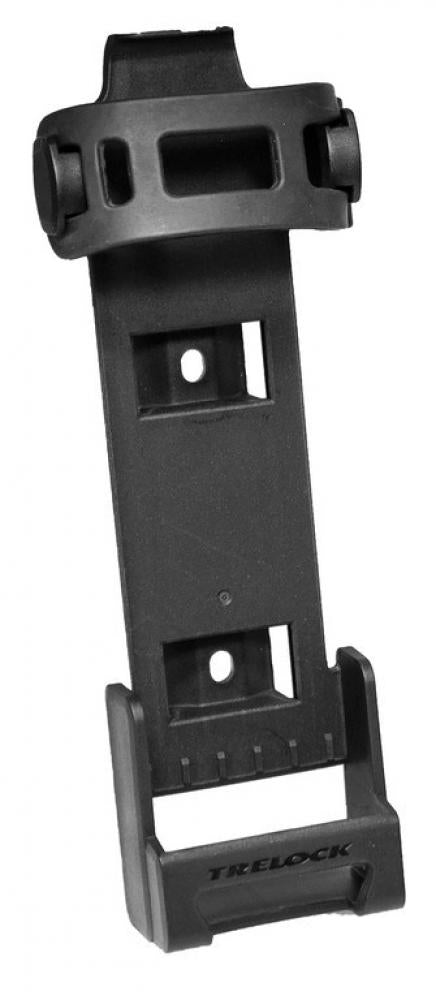 Schwarzer Trelock Fahrradhalter X-Move ZF 480 zur Befestigung am Fahrradrahmen.