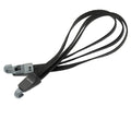 Racktime Bind-it Spanngurt 3-fach, 60 cm/300 mm dehnbar, 2 Haken Ø14 mm, schwarz - Lade-Sicherung für Racktime Hinterradträger