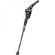 ergotec Ständer Hinterbau-Seitenständer Universal 29 schwarz 28-29 Zoll verstellbar Aluminium Hinterbaumontage für Fahrräder mit Scheibenbremse - Hinterbauständer