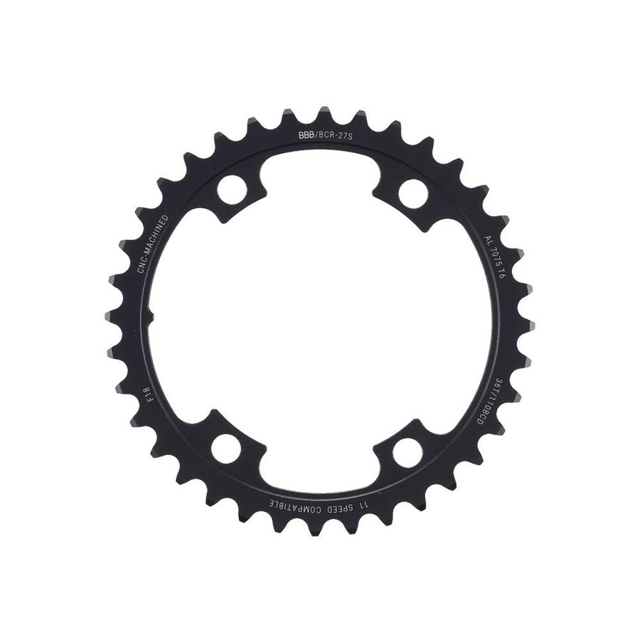 BBB Cycling BBB Kettenblatt ElevenGear 36T/110mm anthrazit 36T/110mm anthrazit - leichtes Rennrad-Kettenblatt