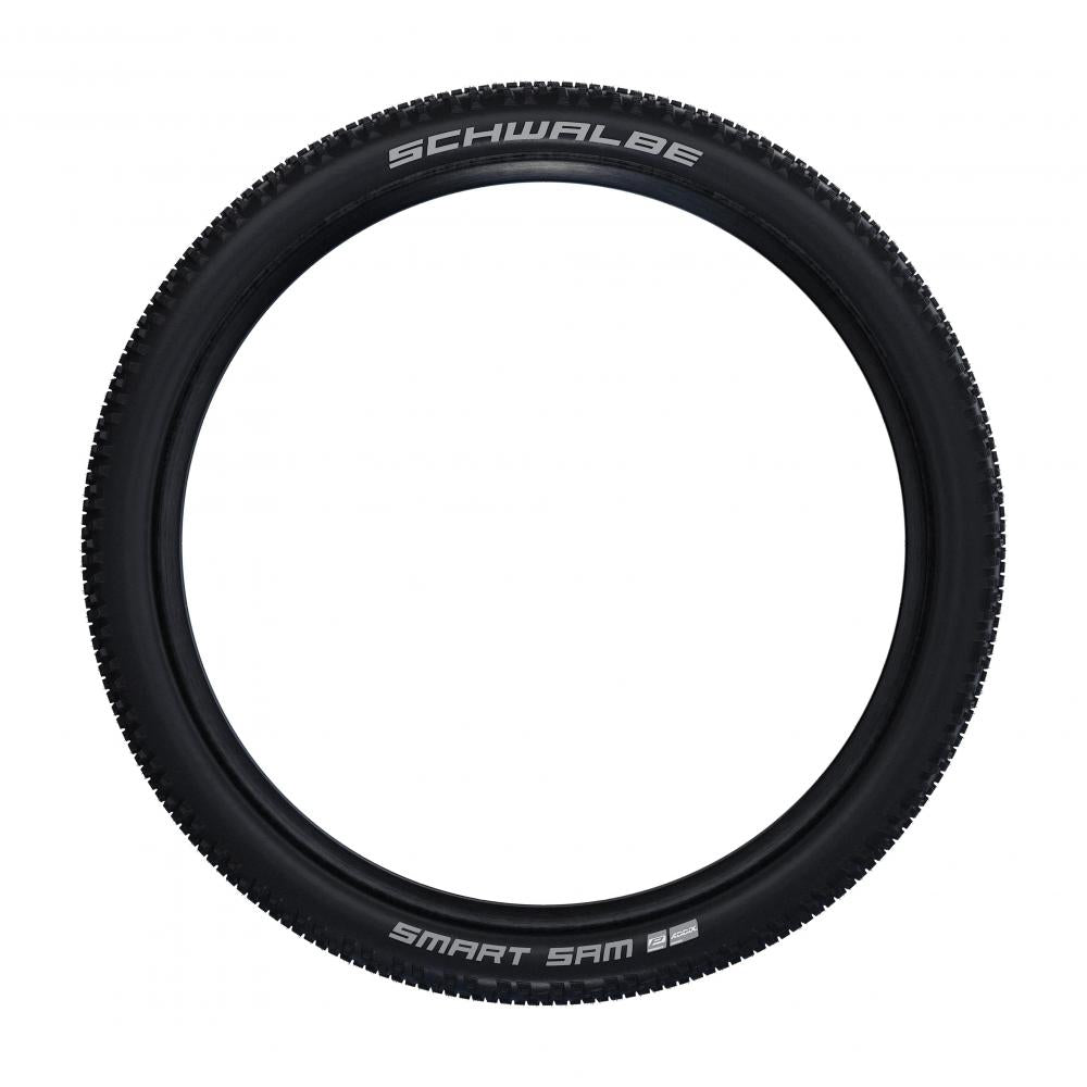 Schwalbe Smart Sam Performance Drahtreifen 54-622 (29x2,10) Allrounder für Straße und Gelände in der Seitenansicht.