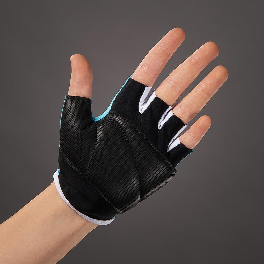 CHIBA Cool Kids - Kinder Fahrradhandschuhe S türkis, Griptec Innenhand, waschbar