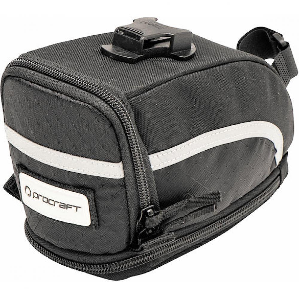 Procraft Satteltasche Jumbo II 2 L schwarz - robuste Rahmentasche mit viel Stauraum