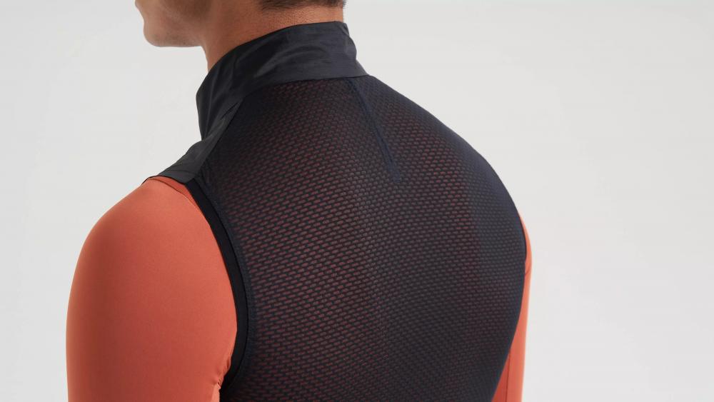 PRIME WIND VEST MEN - Herren Windweste Schwarz Größe S - Bekleidung