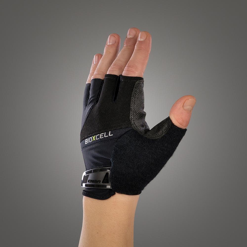 CHIBA BioXCell - Radhandschuhe schwarz M mit BioXCell Gelpolsterung