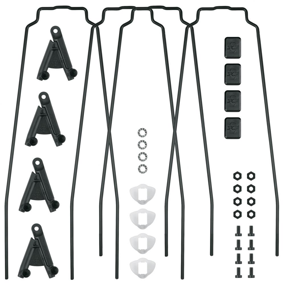 SKS Bluemels Style 56 Ersatzstreben-Set für 28" Schutzbleche, inklusive ESC V-Adapter und Befestigungsmaterial, schwarz