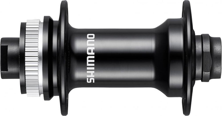 SHIMANO Vorderradnabe HB-RS470 Center-Lock 28 Loch Steckachse E-Thru - 100x12 mm, 12 mm, Schwarz
