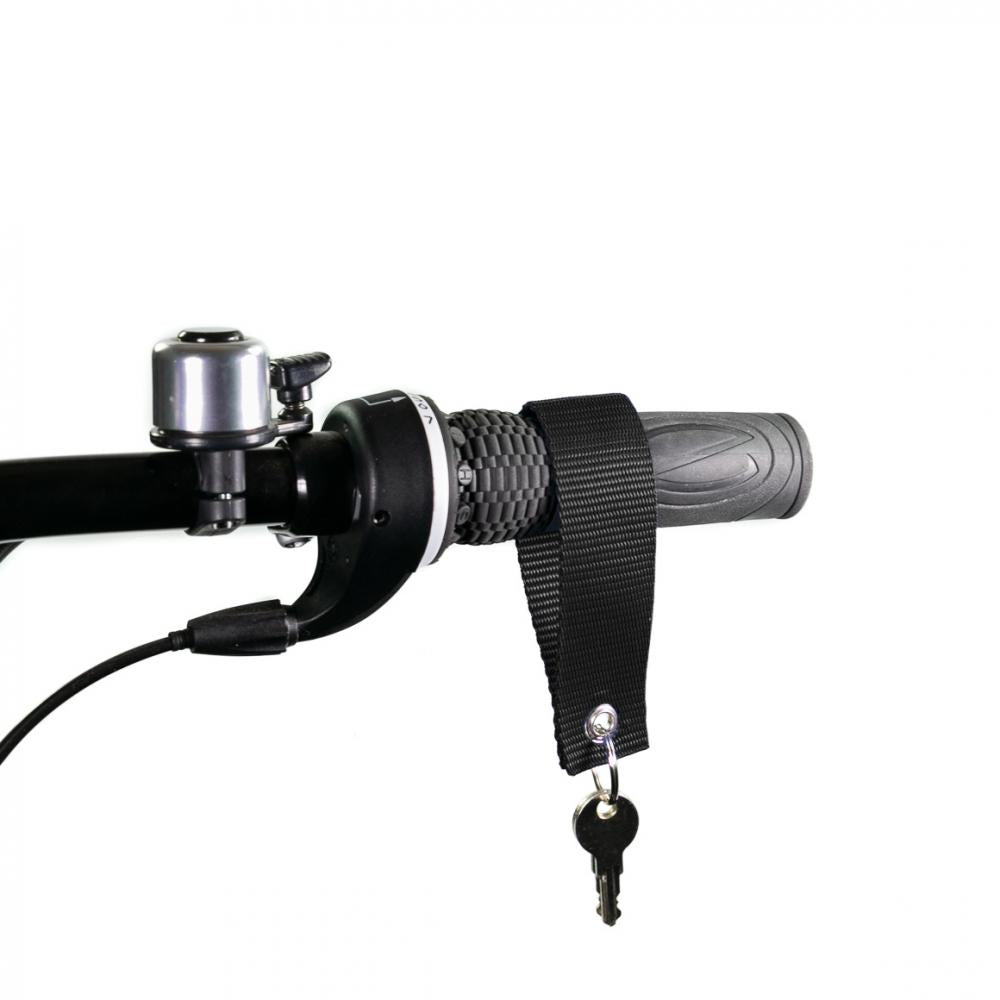 Haberland Schlüsselanhänger Lenker schwarz - praktischer Halter am Fahrradlenker