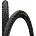 Schwarzer Continental Terra Trail 27.5x1.75" Fahrradreifen mit Stollenprofil, faltbar.