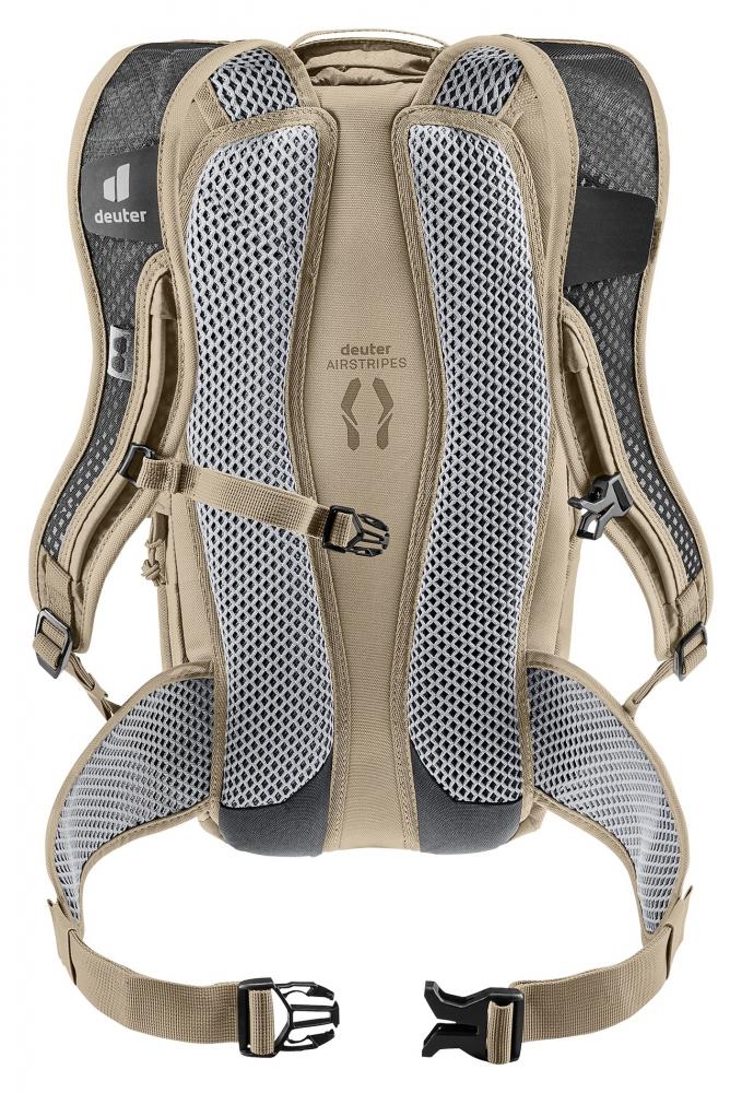 Deuter Race 8 Fahrradrucksack Alu-Greystone - Leichter & stabiler Rucksack mit Airstripes