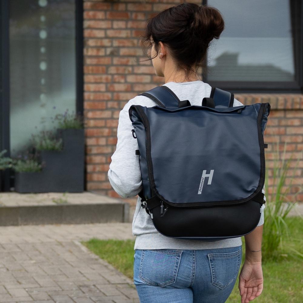 Haberland Bike-Rucksack Sporty blau/reflex - vielseitiger Fahrradrucksack mit Regenschutz