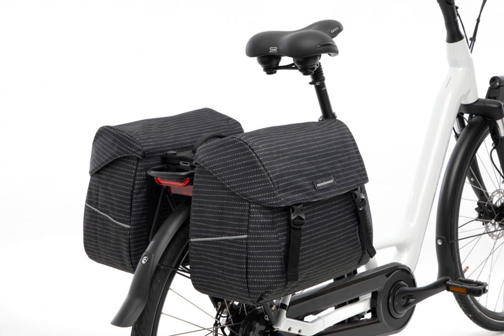 New Looxs Radtasche Joli Double Nomi MIK 2x20L Black - großzügige, wasserdichte Doppelpacktasche