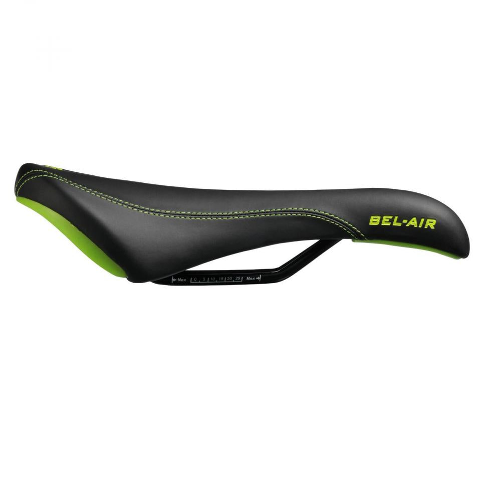 SDG Bel-Air RL Sattel Stahl 7x7mm schwarz-grün