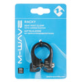 M-Wave Racky Sattelklemme Alu 34,9 mm schwarz mit M5-Gewindeösen für Gepäckträger, max. 8 Nm
