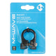 M-Wave Racky Sattelklemme Alu 34,9 mm schwarz mit M5-Gewindeösen für Gepäckträger, max. 8 Nm