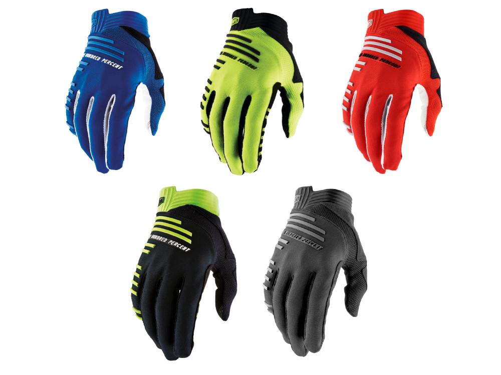 100% R-Core Gloves L black - Downhill-Handschuhe mit maximalem Grip und Schutz