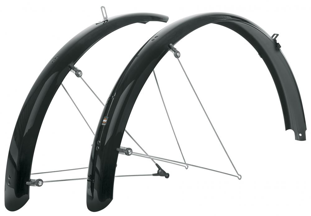 SKS BLUEMELS BASIC 28 Schutzblech-Set in Schwarz für 28 Zoll Fahrräder.