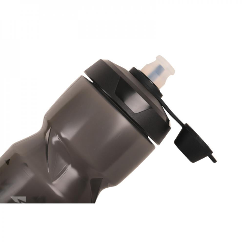 Zéfal Trinkflasche Sense Soft No-Mud Transparent 650 - sauberes Trinksystem mit Spritzschutz