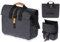 Basil Urban Dry Businesstasche, wasserdichte Fahrradtasche in Dunkelgrau, 20l, mit Tragegriff und Schultergurt.