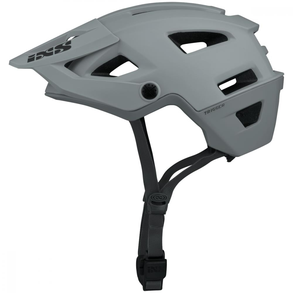 iXS Trigger AM MTB-Helm M/L 58-62 cm - Grau, Fidlock