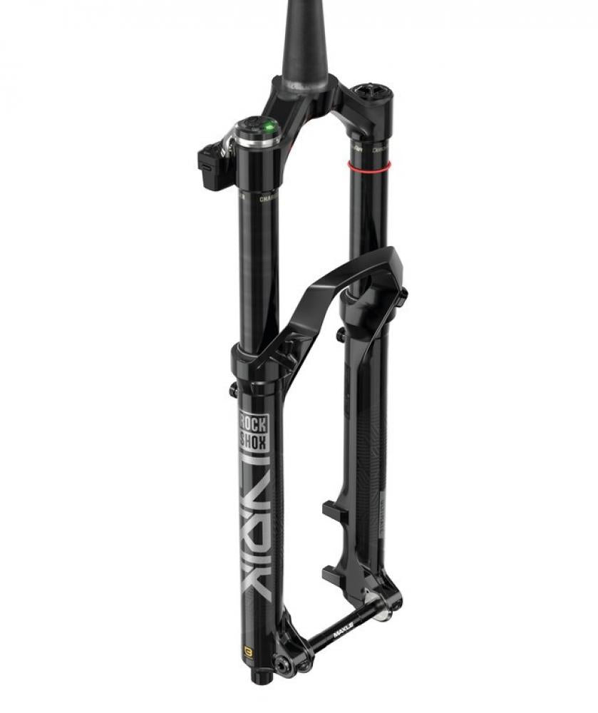 Schwarze RockShox Lyrik Ultimate Flight Attendant Federgabel 29 Zoll Boost 160mm.