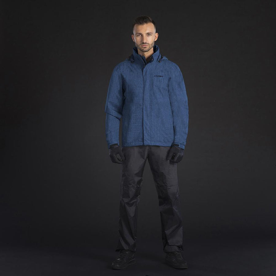 CHIBA Allweather Jacke - wasserdicht, winddicht, atmungsaktiv, Reflektoren, Größe M, marine