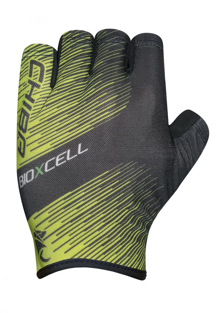 CHIBA BioXCell Tan Through - Radhandschuhe L neongelb/schwarz, atmungsaktiv