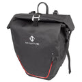 M-WAVE Downtown RideBag Evident Gepäckträgertasche wasserdicht reflektierend schwarz
