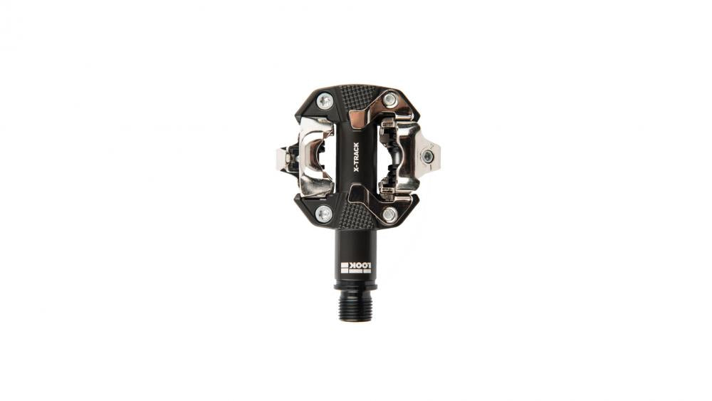LOOK X-Track MTB Klickpedal dark grey - 350 mm² Kontaktfläche, 6-14 Nm Auslösehärte, Aluminiumkörper, SPD kompatibel