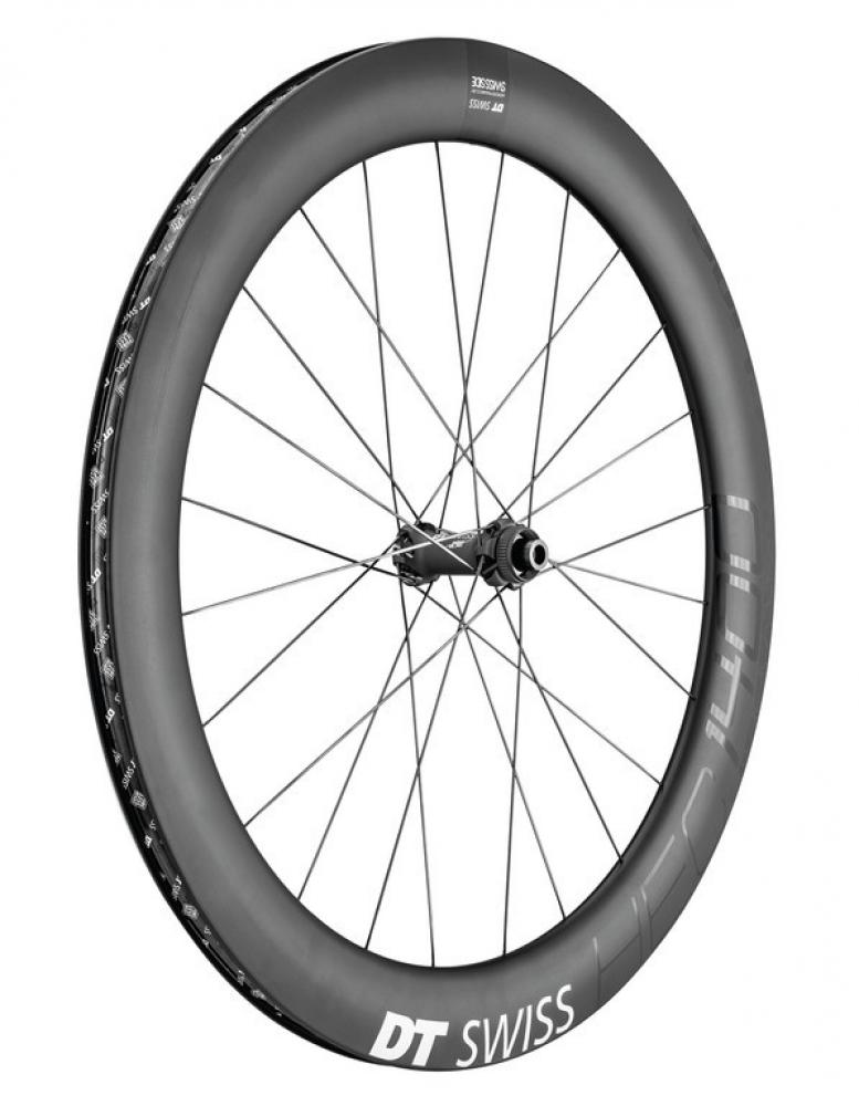 DT Swiss Laufrad HEC 1400 SPLINE 62 29" schwarz - aerodynamisches eRoad-Hinterrad