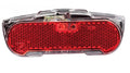 AXA LED-Dynamo-Rücklicht Slim Steady, schmal & leicht, roter Reflektor in klarer Hülle für Fahrräder.