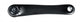 Mijnen Pieper Kurbel Rock links 170mm lg Alu schwarz 4kant