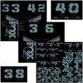 FOX FOX Decal 2021 AM Custom, Fork and Shock Kit, Storm Blue - stylisches Tuning für Fahrwerk