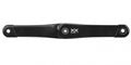 SRAM XX ISIS T-Type Kurbelarm 165 mm in Schwarz auf weißem Hintergrund.