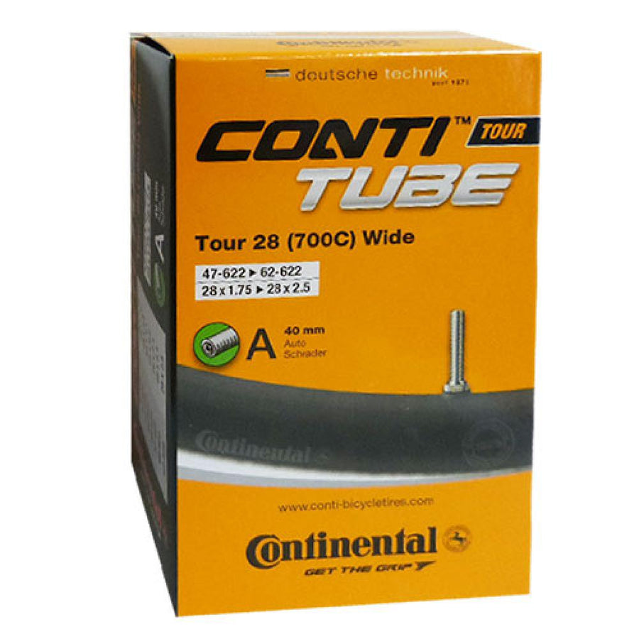 Continental Schlauch Conti Tour 28 wide 28x1.75-2.5Z 47-62/622 AV 40mm Fahrradschlauch.