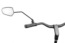 ergotec Rückspiegel M-77LV - Einklappbarer Fahrrad-Rückspiegel mit langem Arm und großer Spiegelfläche