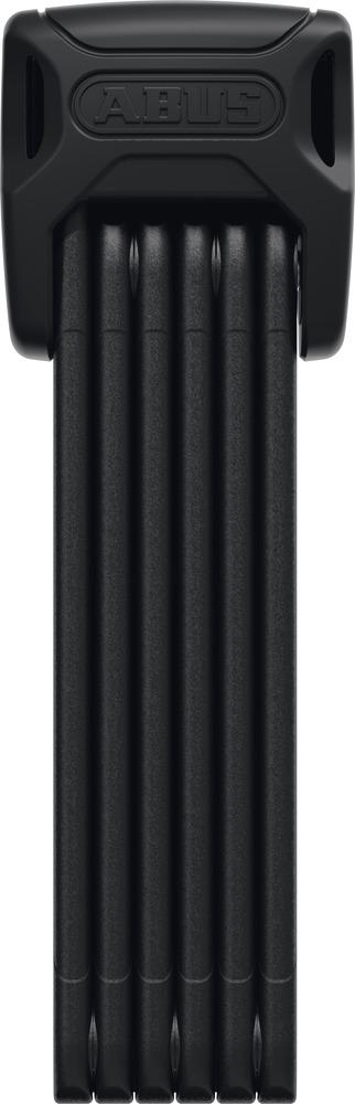 Abus Faltschloss Bordo 6000K/90 BK SH SF, schwarz, gefaltet, mit ABUS Logo.