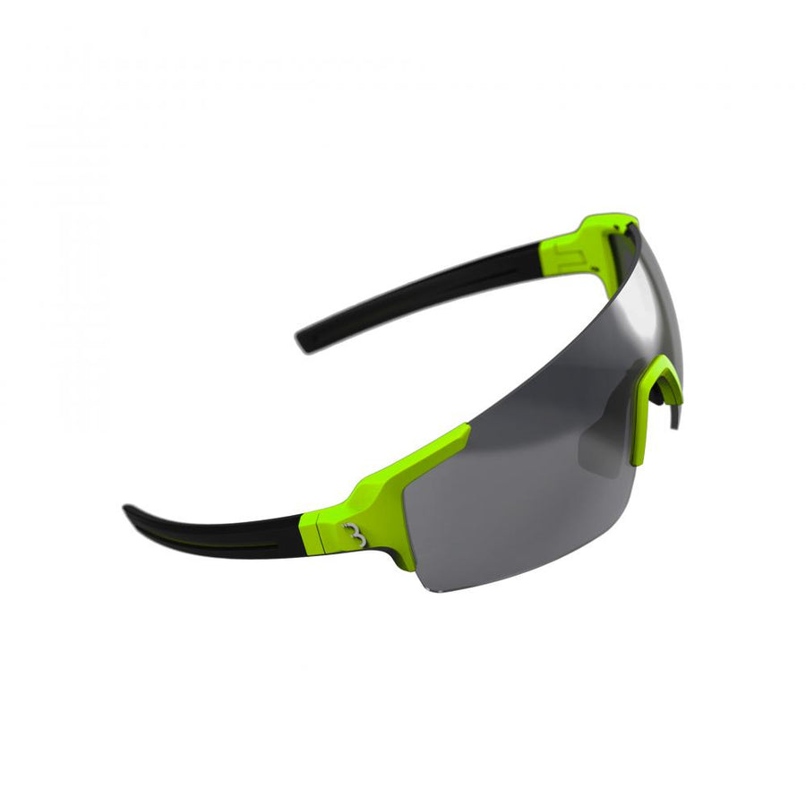 BBB Cycling Sportbrille FullView matt neon gelb - maximale Sicht und Schutz
