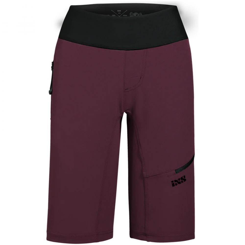 IXS Sports Division iXS Carve Hip-Hugger Women Shorts 38 Raisin - maximaler MTB-Komfort