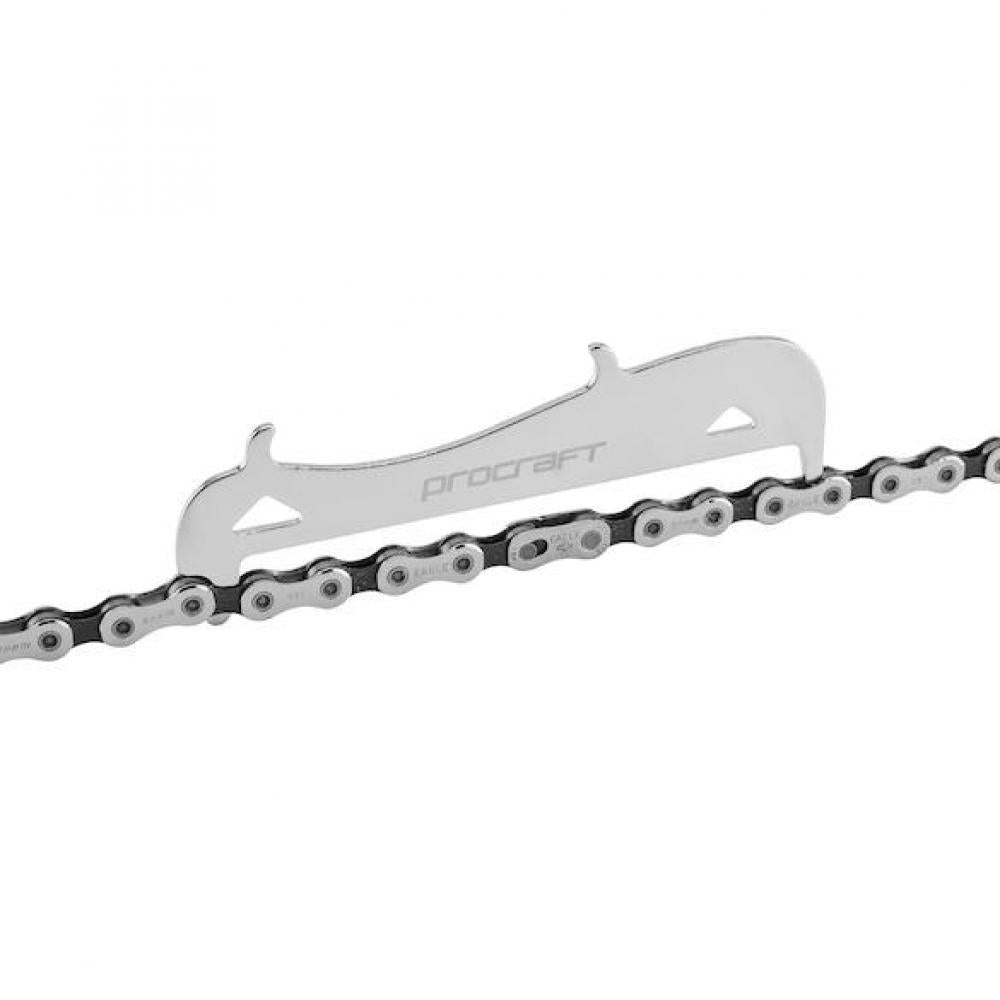 Procraft Werkzeug Kettenmesslehre Advanced Universal Silber - präzise Kettenverschleißmessung
