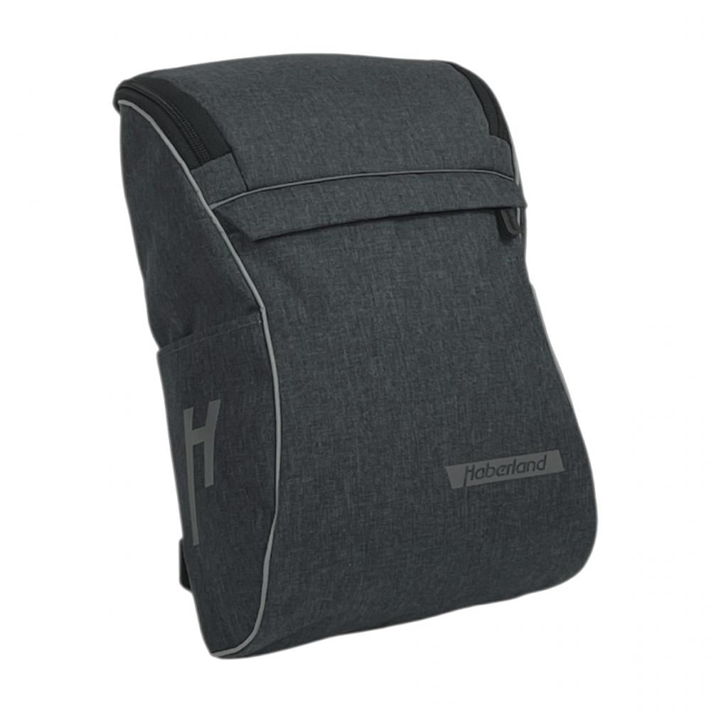 Haberland Lenkertasche Slingbag für KLICKfix anthrazit/reflex - praktische Bike-Umhängetasche