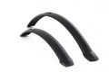 Hebie Taipan 28 Zoll Steckschutzblech-Set schwarz für Trekkingräder, 45 mm breit, leichter Fahrrad-Schmutzschutz.
