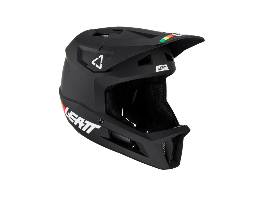 Leatt MTB Gravity 1.0 Fullface Helm schwarz XS für Mountainbike Downhill Schutz.