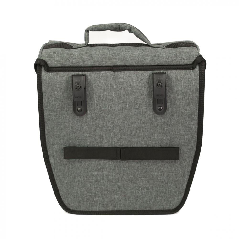 Haberland Einzeltasche 14l Basic 3.0 grau - praktische Gepäckträgertasche für Alltag und Tour